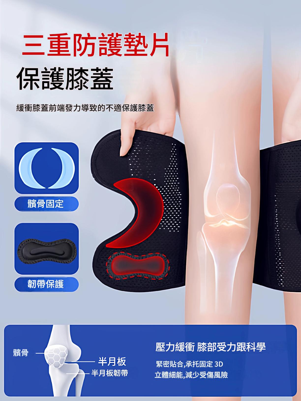 專業護膝蓋半月板損傷男士女士關節保護套運動爬樓梯登山專用護具 專業護膝蓋半月板損傷男士女士關節保護套運動爬樓梯登山專用護具